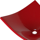 Cuba Pia De Apoio Vermelho Folha 43x36 Turquesa Para Banheiro