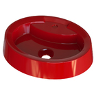 Cuba Pia De Apoio Vermelho Oval 44x34 Jadeite Para Banheiro L