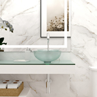 Cuba Pia De Apoio Vidro Redonda 29cm Para Banheiro Lavabo