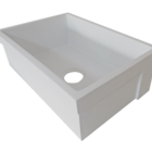 Cuba Pia De Cozinha Farm Sink Fs15 (Ssm) Branca 60cm
