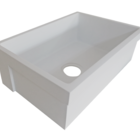 Cuba Pia De Cozinha Farm Sink Fs15 (Ssm) Branca 60cm