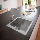 Cuba Pia De Inox Quadrada Para Louça Cozinha - Gourmet 35x35cm