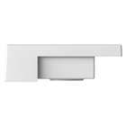 Cuba Pia De Semi Encaixe Branca Quadrada 39x37 Quartzo Para B