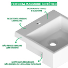Cuba Pia De Semi Encaixe Vermelha Quadrada 35x35 Rubelita Par