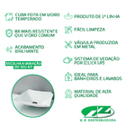 Cuba Pia De Vidro Resistente Cinza Quadrada Para Banheiro com