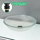 Cuba Pia De Vidro Resistente Cristal Redonda Para Banheiro co