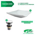 Cuba Pia De Vidro Resistente Preta Quadrada Para Banheiro com