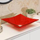 Cuba Pia De Vidro Sulle Para Banheiro Quadrada