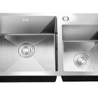 Cuba Pia Dupla Cozinha Gourmet Aço Inox Escovado Com Acessóri