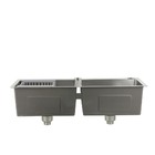 Cuba Pia Dupla Gourmet Aço Inox 304 Nano Silver Guimmis.casa