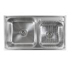 Cuba Pia Dupla Saquarema 228 Aço Escovado Móvel Do Brasil