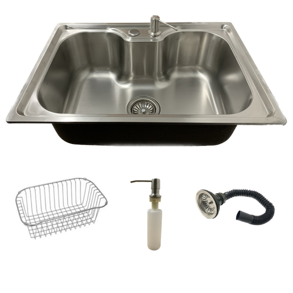 Cuba Pia Gourmet Aço Inox Escovado 50x40 C/ Acessórios.