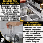 Cuba Pia Gourmet Cascata Completa Inox 304 Com Torneira Monoc