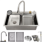 Cuba Pia Gourmet Cascata Completa Inox 304 Com Torneira Monoc
