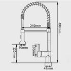 Cuba Pia Gourmet Dupla Cozinha Aço Inox + Torneira Flexivel