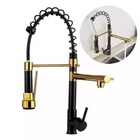 Cuba Pia Gourmet Dupla Preta Aço Inox + Torneira Flexível