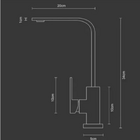 Cuba Pia Gourmet Dupla Preta Cozinha Aço Inox + Torneira