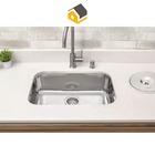 Cuba Pia Inox 304 Cozinha N 0 40x34x17 American Steel Extra F