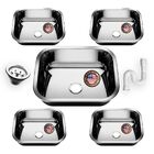 Cuba Pia Inox 40x34x14 - 430 - American Steel 5 Unidades