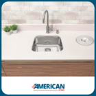 Cuba Pia Inox 40x34x17 - 430 – Robust  Com Válvula