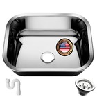 Cuba Pia Inox 430 Cozinha N 0 40x34x14 American Steel Funda