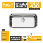 Cuba Pia Inox 430 Cozinha N 2 56x34x17 American Steel Pesada