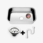 Cuba Pia Inox 56x34x14 - 430 – American Steel +válvula