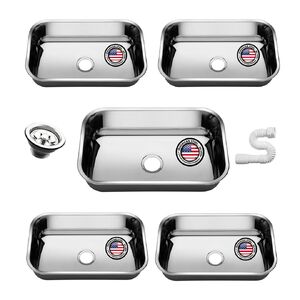 Foto de Cuba Pia Inox 56x34x17 - 430 - American Steel 5 Unidades