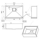 Cuba Pia Inox Avental Farm Sink Fazenda Americana Preto