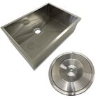 Cuba Pia Inox Para Cozinha 50x40 Gourmet Luxo Quadrada + Lixe