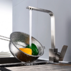 Cuba Pia Inox Prata Quadrada Cozinha Gourmet Com Torneira