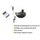 Cuba Pia Inox Preta Quadrada Cozinha Gourmet Com Acessórios B