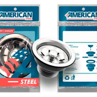 Cuba Pia Inox Redonda Ø25 Cm Aço 304 Com Valvula E Sifão