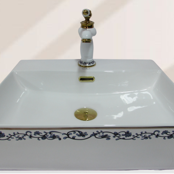 Cuba Pia Lavabo banheiro Sobrepor Porcelana Vintage Retrô Pro