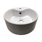 Cuba Pia Lavatório Banheiro Lavabo Redonda 36x36cm Cerâmica -