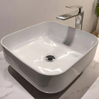 Cuba Pia Lavatório de Sobrepor Camburi 100% Porcelana 39x39x1