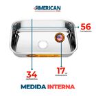 Cuba Pia N° 2 Gold 304 Cozinha Inox American Steel 56x34x17