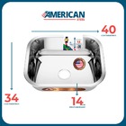 Cuba Pia Número 0 Cozinha Inox American Steel 40x34x14