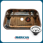 Cuba Pia Número 1 Cozinha Inox 304 American Steel 47x30x19