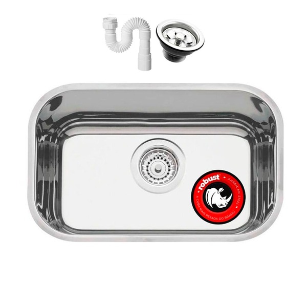 Cuba Pia Numero 1 Cozinha Inox Robust 0,6 47x30x17