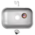 Cuba Pia Numero 2 Cozinha Inox American Steel 56x34x14 Fosco