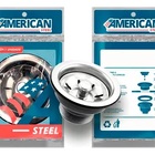 Cuba Pia Número 2 Cozinha Inox Robust 0,6 56x34x17 + Sifão +