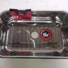 Cuba Pia Número 2 Cozinha Inox Robust 0,6 56x34x17 + Sifão +