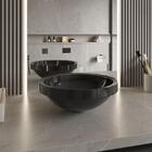 Cuba Pia Para Banheiro Redonda Preta