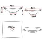 Cuba Pia Para Banheiro Retangular Côncava Azul