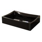 Cuba Pia Para Banheiro Retangular Dalla Preta