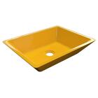 Cuba Pia Para Banheiro Retangular Messina Rt45 Amarelo C08