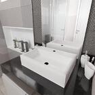 Cuba Pia Para Banheiro Retangular Suprema