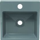 Cuba Pia Platinum De Apoio/ Sobrepor Cinza De Mármore Sintéti