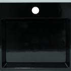 Cuba Pia Platinum De Apoio/ Sobrepor Preta De Mármore Sintéti